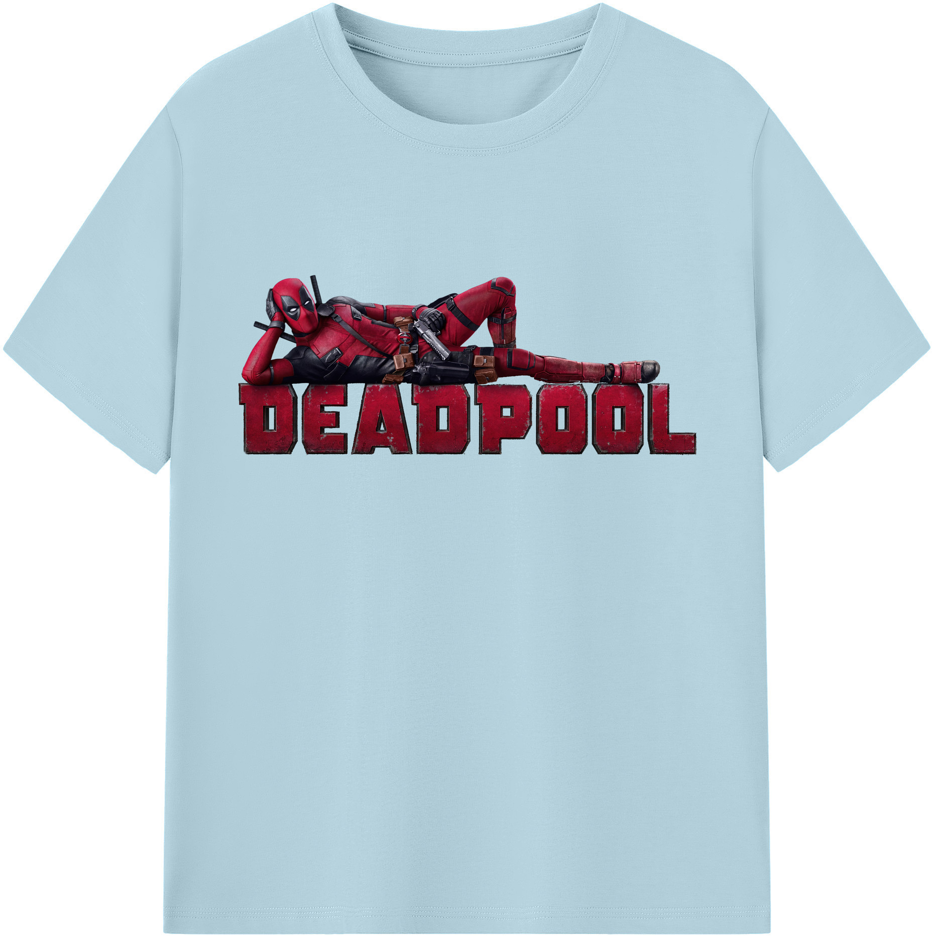 （画像用） Deadpool デッドプール 綿100％半袖Tシャツ（フロントプリント）